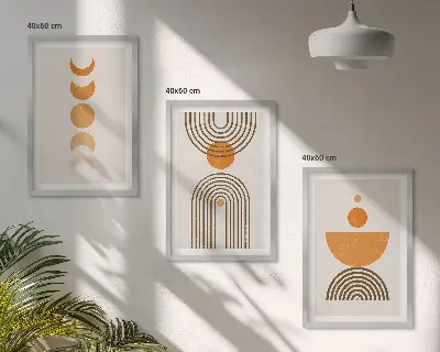 Fotowand minimalistische boho decoratie