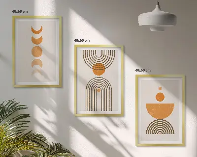Fotowand minimalistische boho decoratie