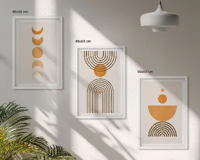 Fotowand minimalistische boho decoratie
