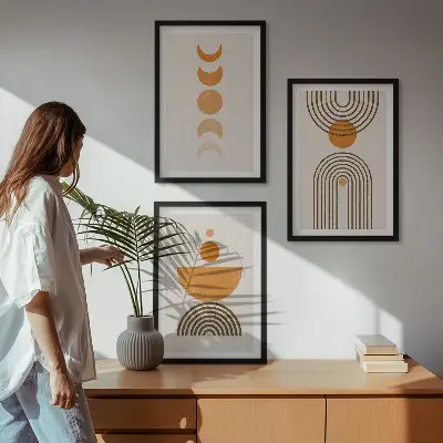 Fotowand minimalistische boho decoratie