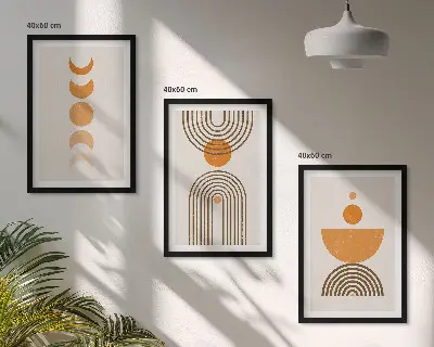 Fotowand minimalistische boho decoratie