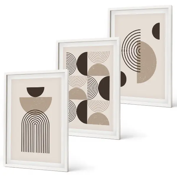 Fotowand met abstracte minimalistische patronen
