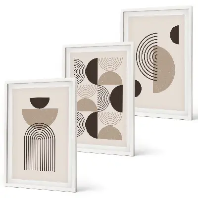 Fotowand met abstracte minimalistische patronen
