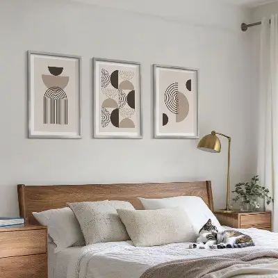 Fotowand met abstracte minimalistische patronen
