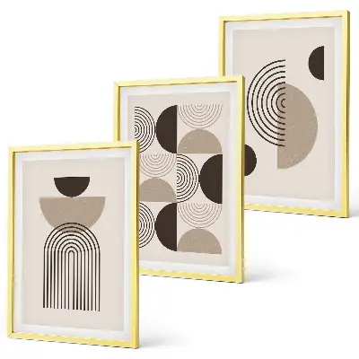 Fotowand met abstracte minimalistische patronen