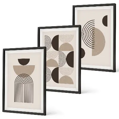 Fotowand met abstracte minimalistische patronen