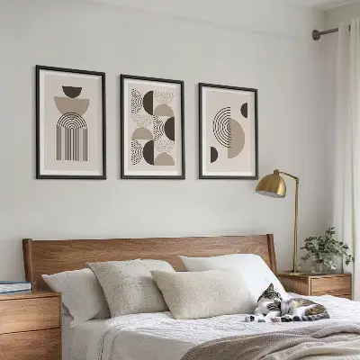 Fotowand met abstracte minimalistische patronen
