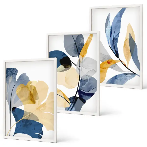 Fotowand met florale aquarelmotieven
