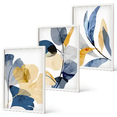 Fotowand met florale aquarelmotieven