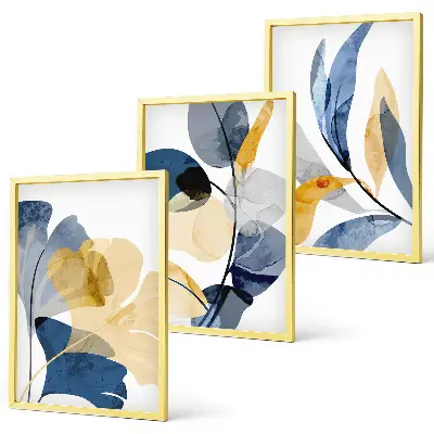Fotowand met florale aquarelmotieven