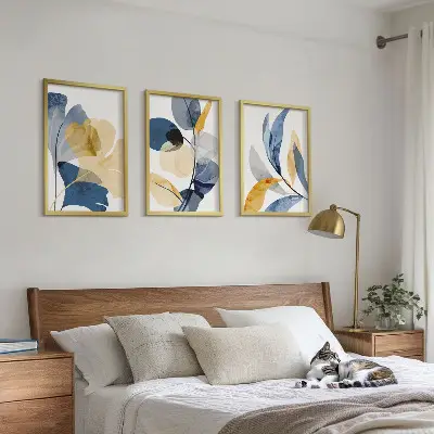 Fotowand met florale aquarelmotieven