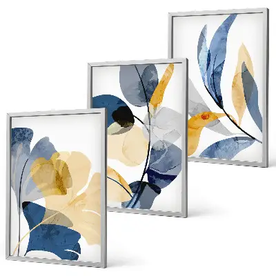 Fotowand met florale aquarelmotieven