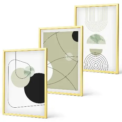Fotowand met abstracte vormen en kleuren