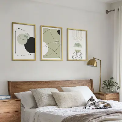 Fotowand met abstracte vormen en kleuren