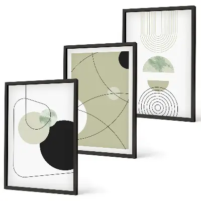 Fotowand met abstracte vormen en kleuren
