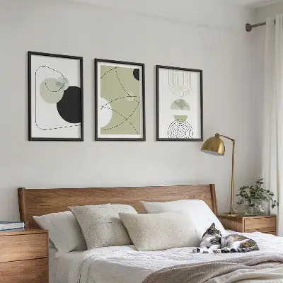 Fotowand met abstracte vormen en kleuren
