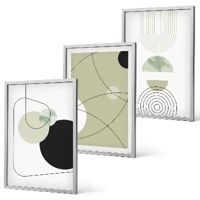 Fotowand met abstracte vormen en kleuren