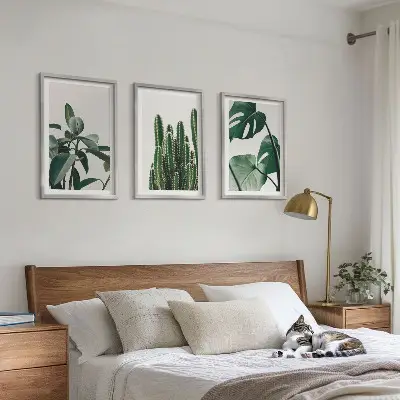 Fotowand met esthetische tropische planten
