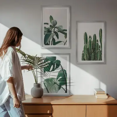 Fotowand met esthetische tropische planten