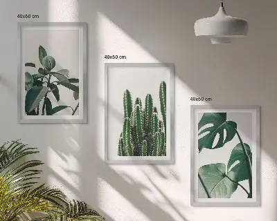 Fotowand met esthetische tropische planten