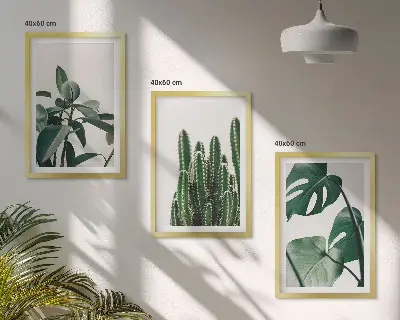 Fotowand met esthetische tropische planten