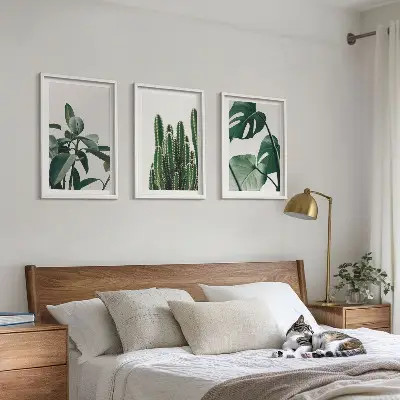 Fotowand met esthetische tropische planten