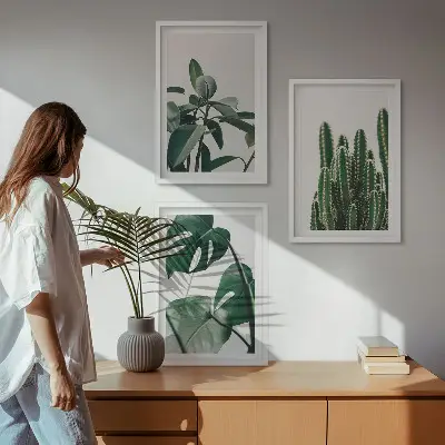 Fotowand met esthetische tropische planten