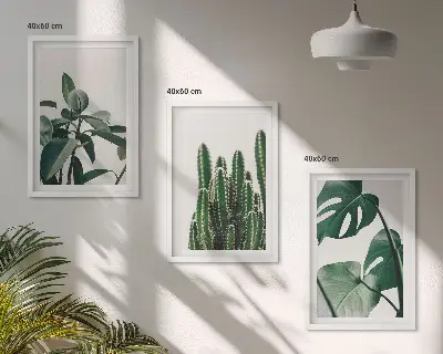 Fotowand met esthetische tropische planten