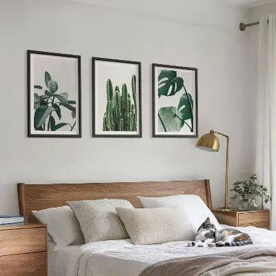 Fotowand met esthetische tropische planten