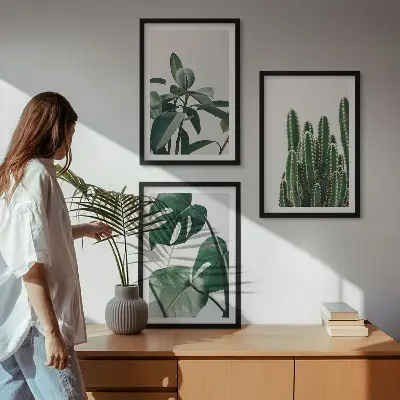 Fotowand met esthetische tropische planten