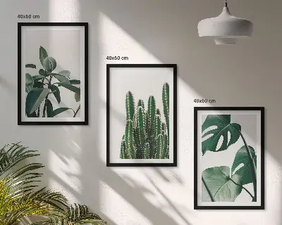 Fotowand met esthetische tropische planten
