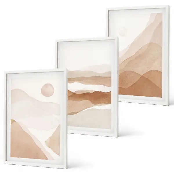 Fotowand met abstracte bruine landschappen