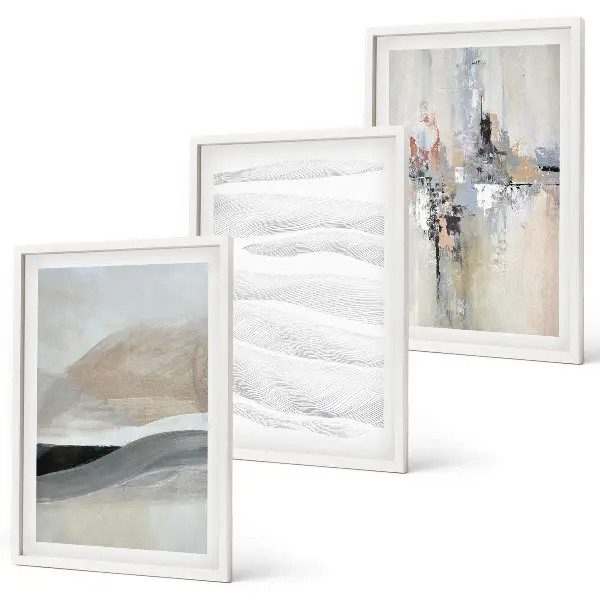 Fotowand met abstracte aardetinten