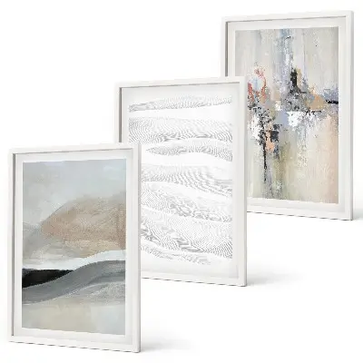 Fotowand met abstracte aardetinten