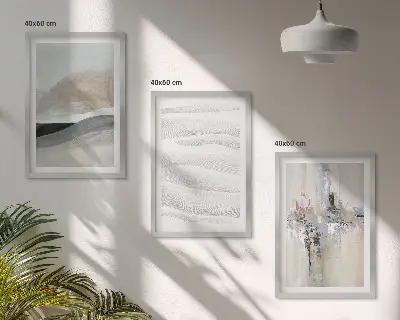 Fotowand met abstracte aardetinten