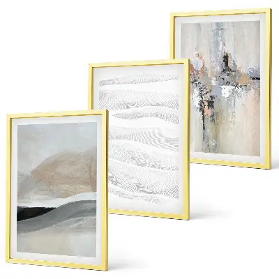 Fotowand met abstracte aardetinten