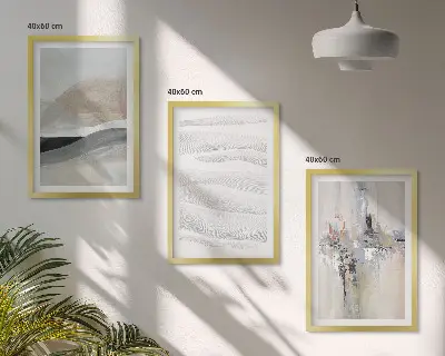 Fotowand met abstracte aardetinten