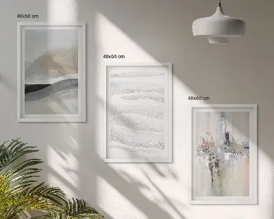 Fotowand met abstracte aardetinten