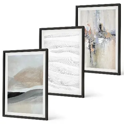 Fotowand met abstracte aardetinten