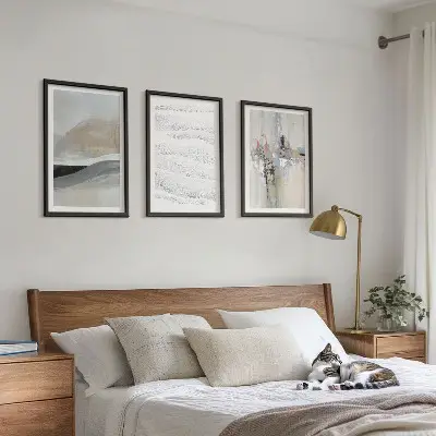 Fotowand met abstracte aardetinten