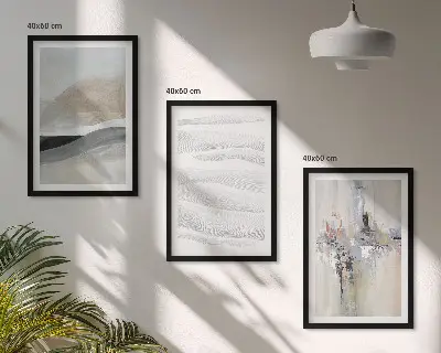 Fotowand met abstracte aardetinten