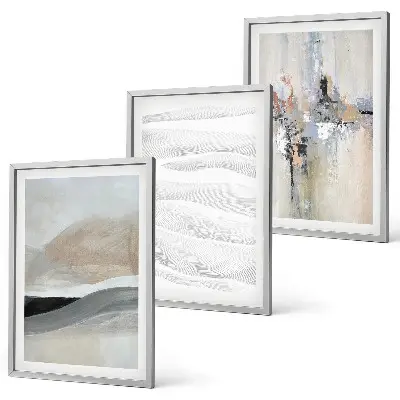 Fotowand met abstracte aardetinten