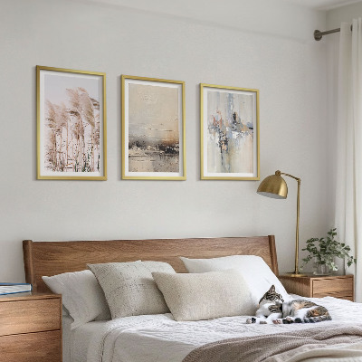 Wanddecoratie set schilderijen Roślinność abstrakcyjne wzory