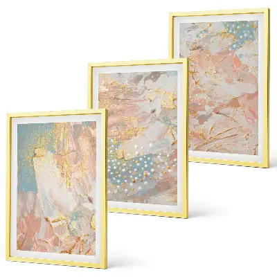 Fotowand met abstracte pastelkleurige patronen