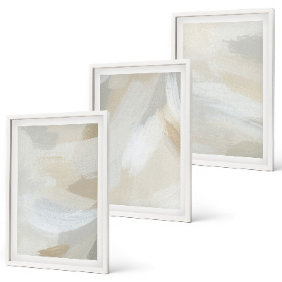 Wanddecoratie set schilderijen Abstrakcyjne tło pędzelki