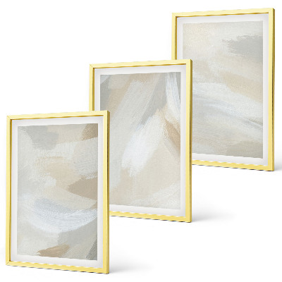 Wanddecoratie set schilderijen Abstrakcyjne tło pędzelki