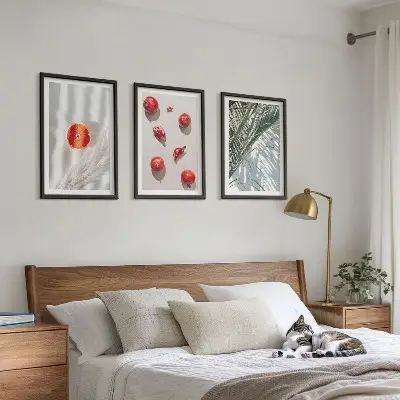 Fotowand vakantievruchten bij een palmboom
