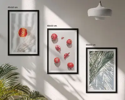 Fotowand vakantievruchten bij een palmboom