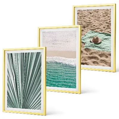Fotowand met vakantiegezicht van strand en zee