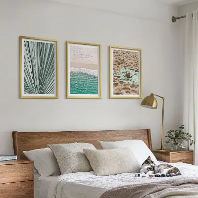 Fotowand met vakantiegezicht van strand en zee